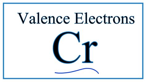 How to Find the Valence Electrons for Chromium (Cr) .